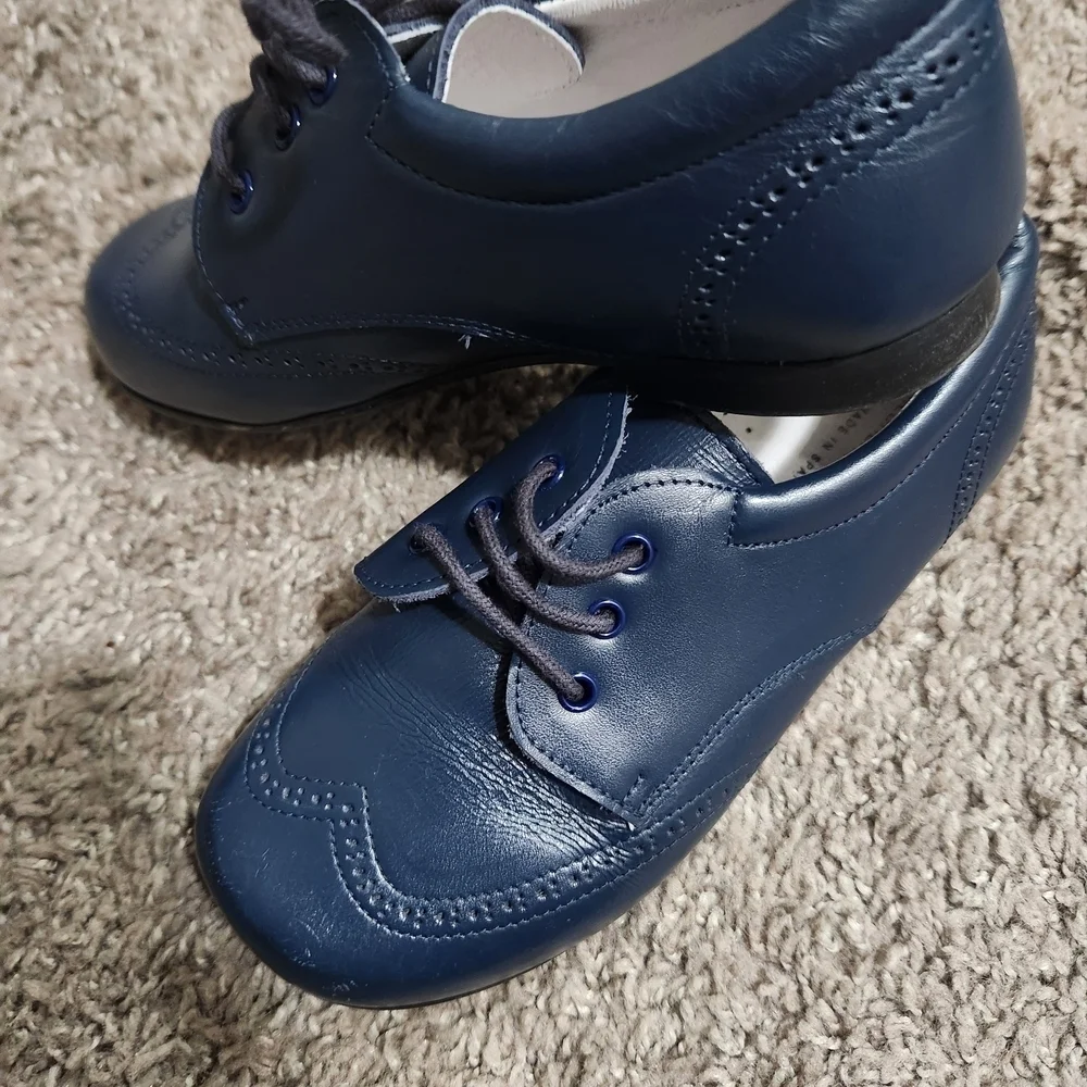 Elegant Navy Kids Dress Shoes